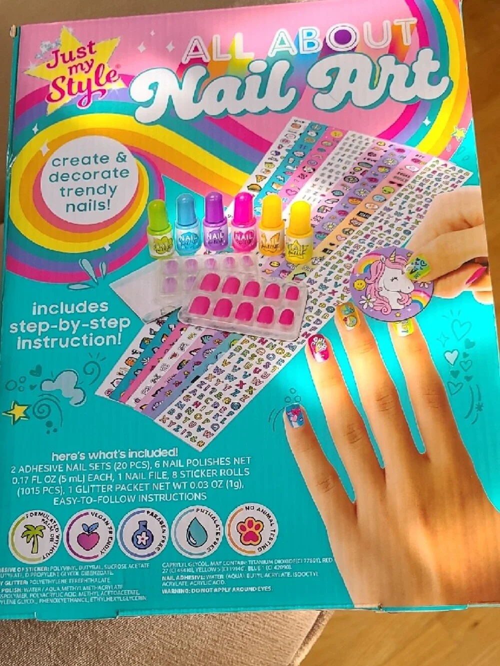 Just My Style All About Nail Art Kids Nail Kit - Pink Multi